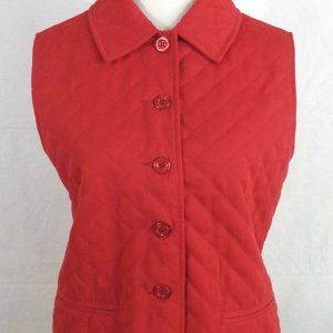 NWOT DRAPER'S & DAMON'S WOMEN'S VEST SZ MEDIUM RED